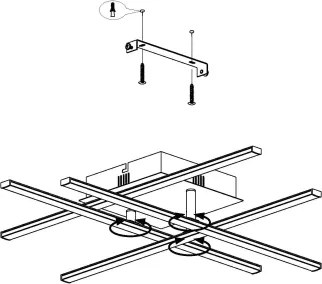 Eglo 99316 - Plafonieră LED LASANA LED/5,2W/230V