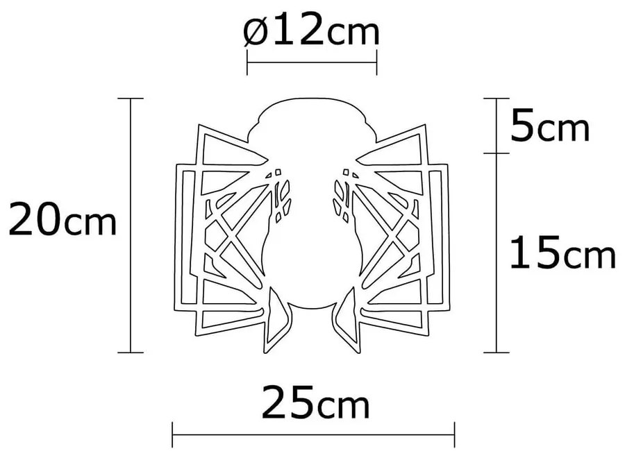 Plafonieră neagră cu abajur din metal ø 26 cm Nemrut – Opviq lights