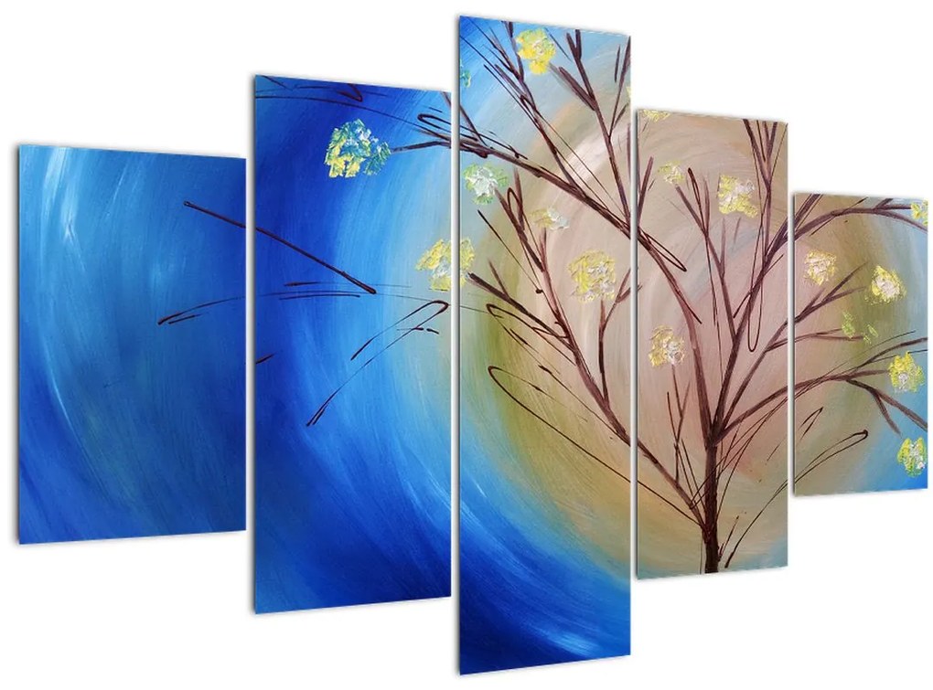 Tablou - Copac în fața soarelui (150x105 cm)