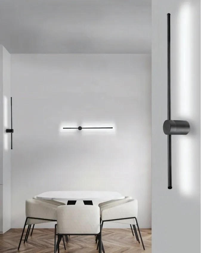 Aplica de perete LED design liniar GRAZIANO WALL 100 BK