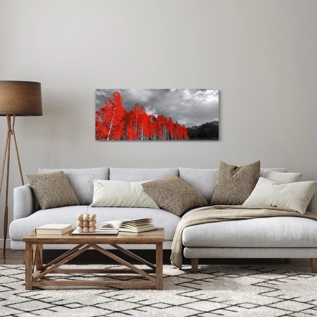 Tablou - Copaci în culorile toamnei (120x50 cm)