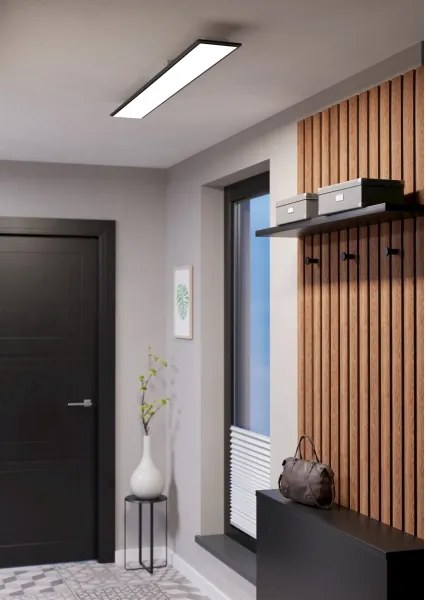 Eglo 901511-LED Plafonier aplicat MORADILLO-Z RGBW LED/28W/230V 120x15cm negru