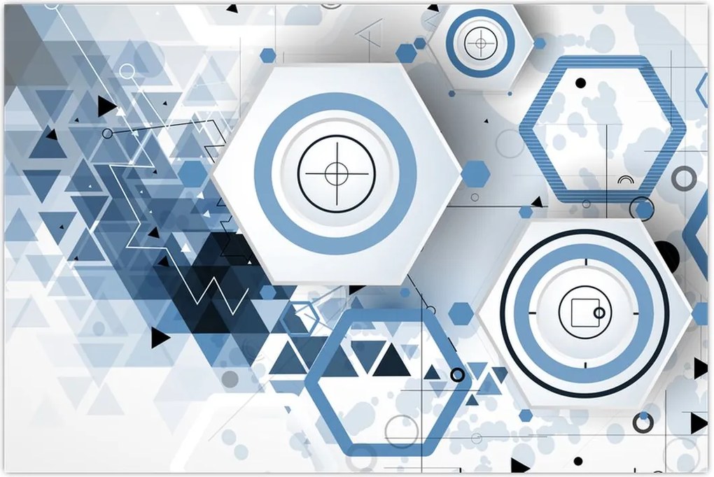 Tablou - Abstract geometric (90x60 cm)