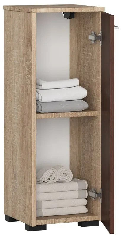Dulap de baie Farid TYP1 (Stejar sonoma + wenge). 1069779