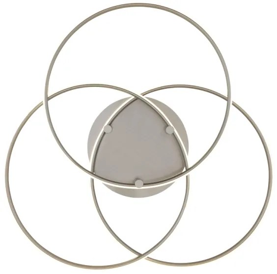 Plafonieră LED Globo 67355-40N KOMBOS 40W/230V d. 45,6 cm crom mat