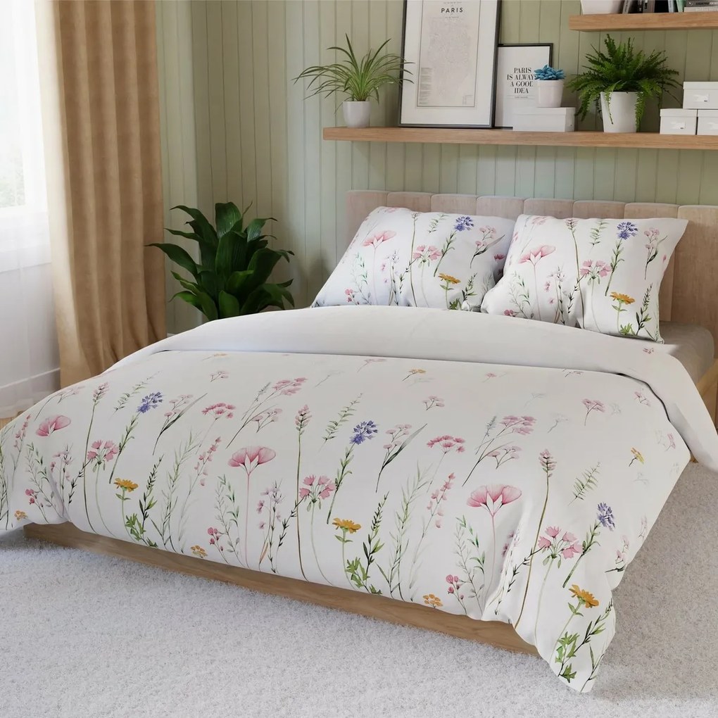 Lenjerie de pat din satin Zalura, 140 x 200 cm, 70x 90 cm