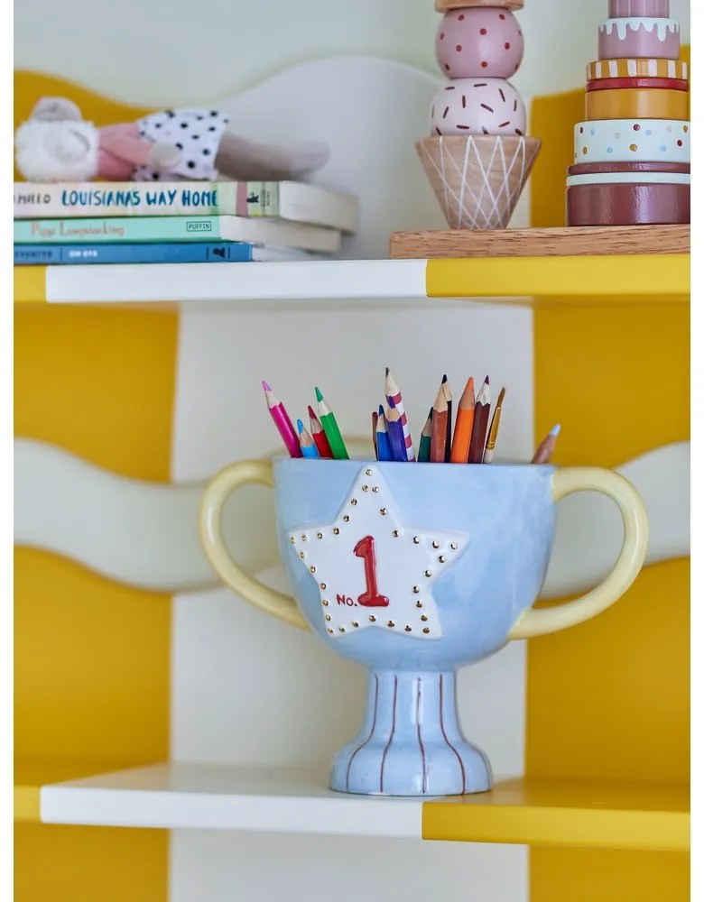 Ghiveci decorativ din ceramică pictată manual Trophy – Bloomingville Mini