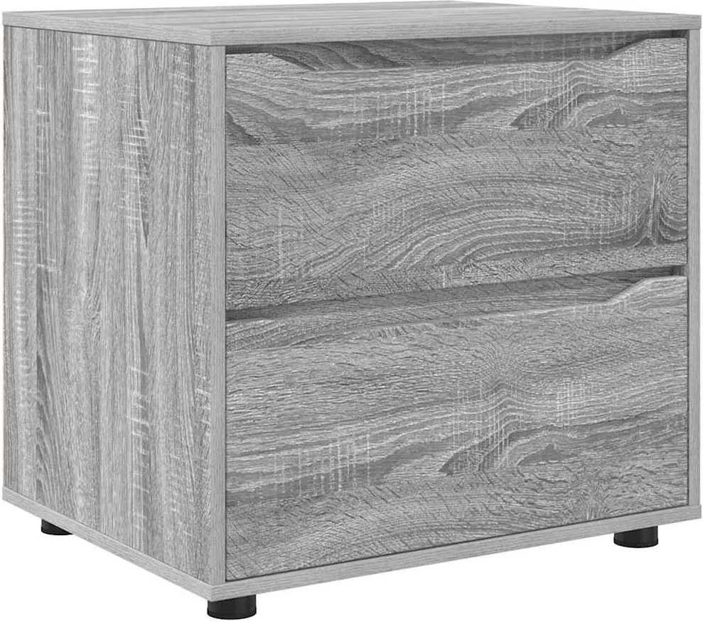 vidaXL Dulap de depozitare Gri Sonoma 60 x 48 x 57 cm Lemn compozit