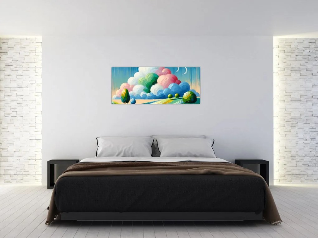 Tablou - Peisaj cu nor (120x50 cm)