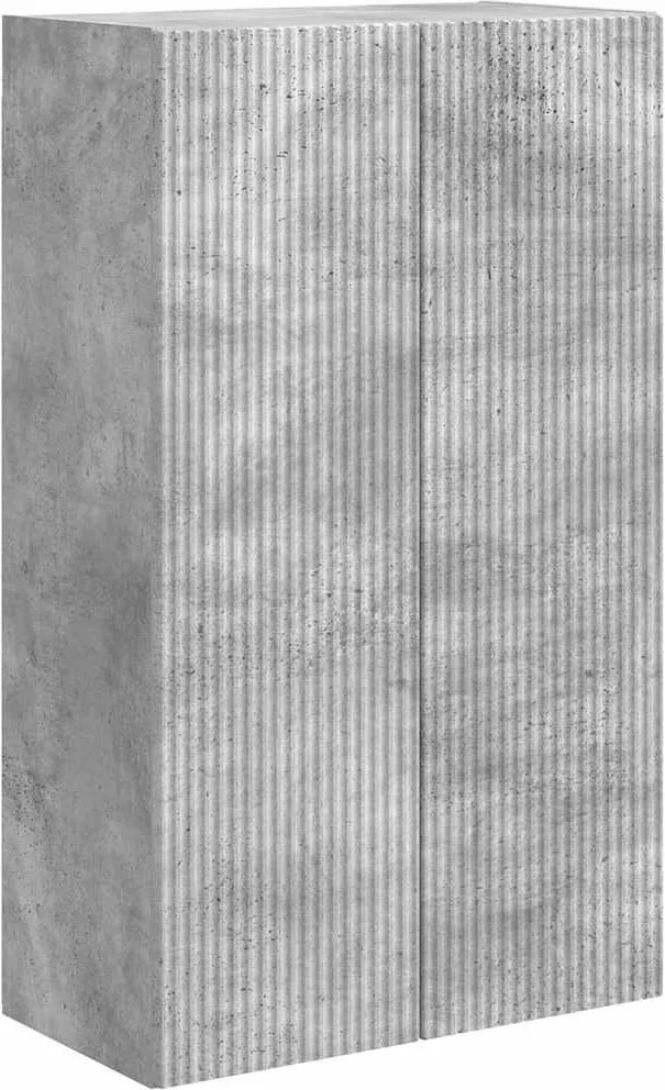 vidaXL Dulap TV de perete Pe perete Gri din beton 59,5 x 31 x 100 cm