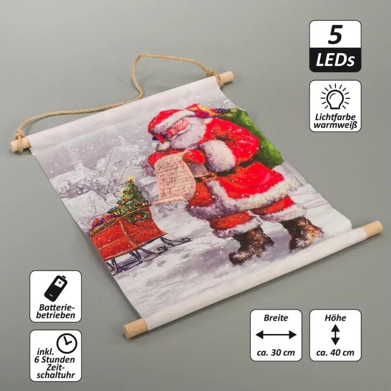 Tablou de agățat, inclusiv. LED, 30 x 40 cm