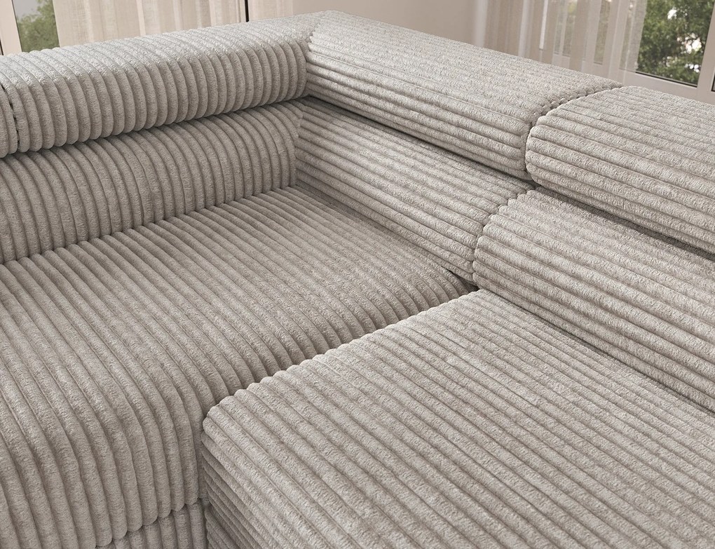 Colțar lemn masiv Colesio Extensibil 274x200 cm Personalizabil - Dreapta, Modullo 40