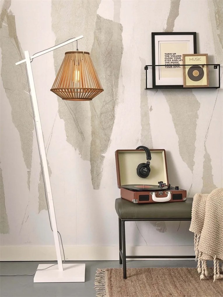 Lampadar eco din bambus Merapi S white/diamond 30, nat