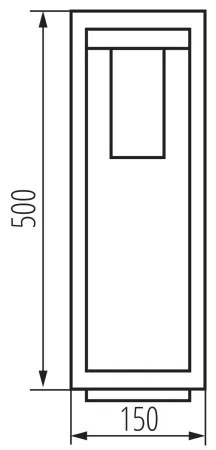 Lampă de exterior Kanlux 34984 VIMO 1xE27/15W/230V 50 cm IP44 negru