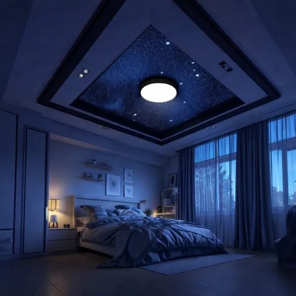 Brilagi - Plafonieră VIBE LED RGBW dimmabilă, 24W/230V, 3000-6500K, neagră + telecomandă