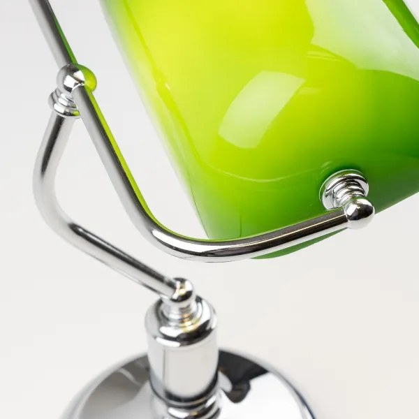 Lampă de masă Brilagi BANK OFFICE 1xE27/60W/230V crom lucios/verde