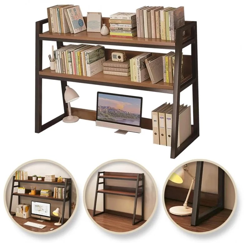 Polita multifunctionala pe 3 niveluri VERTEX neagra/nuc