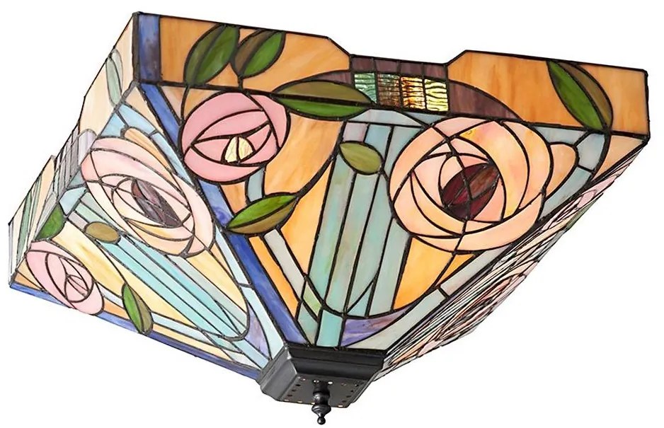 Endon 70698 - Plafonieră Tiffany WILLOW 2xE27/60W/230V