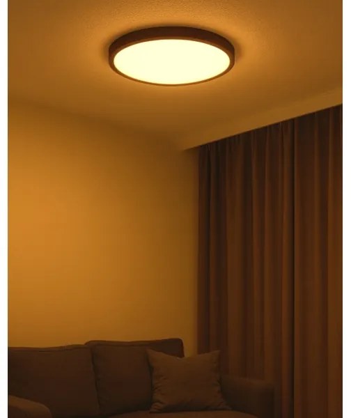 Plafonieră LED 40W, 230V, 3000/4000/6500K, Ø 50 cm, maro