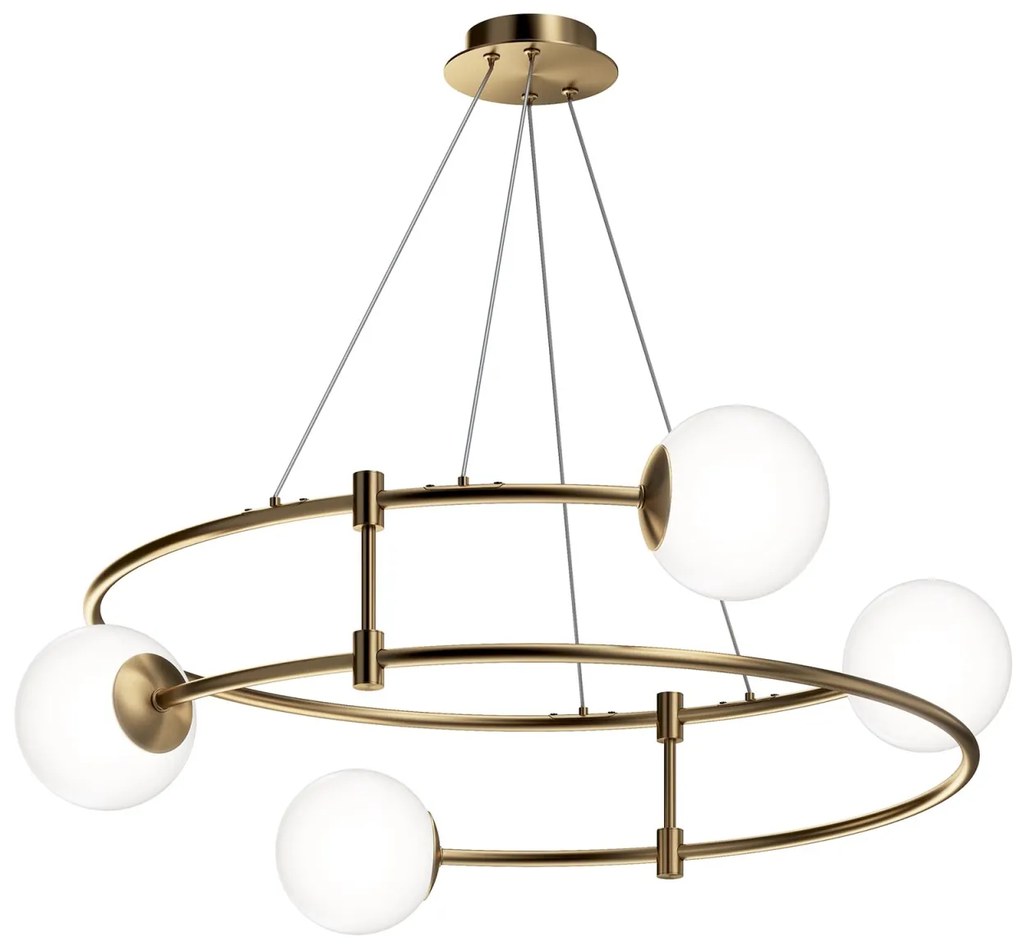 Lustra design ultramodern minimalist Balance 4L auriu