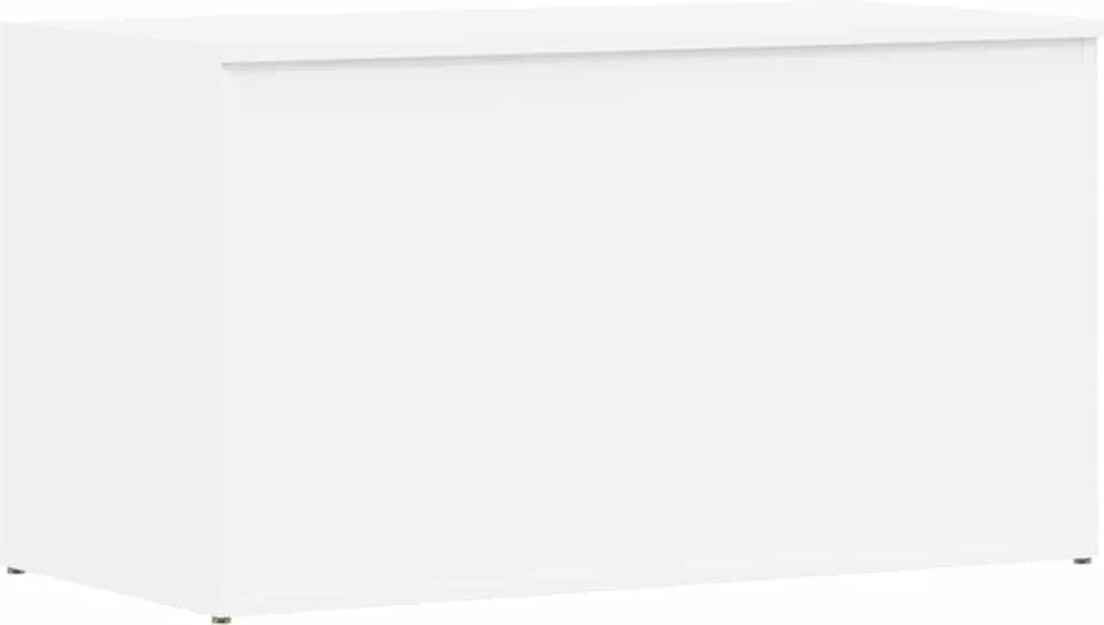 vidaXL Cufăr de depozitare, alb, 84x42x46 cm, lemn compozit