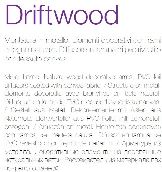 Lustra / Pendul design rustic DRIFTWOOD SP1 129600