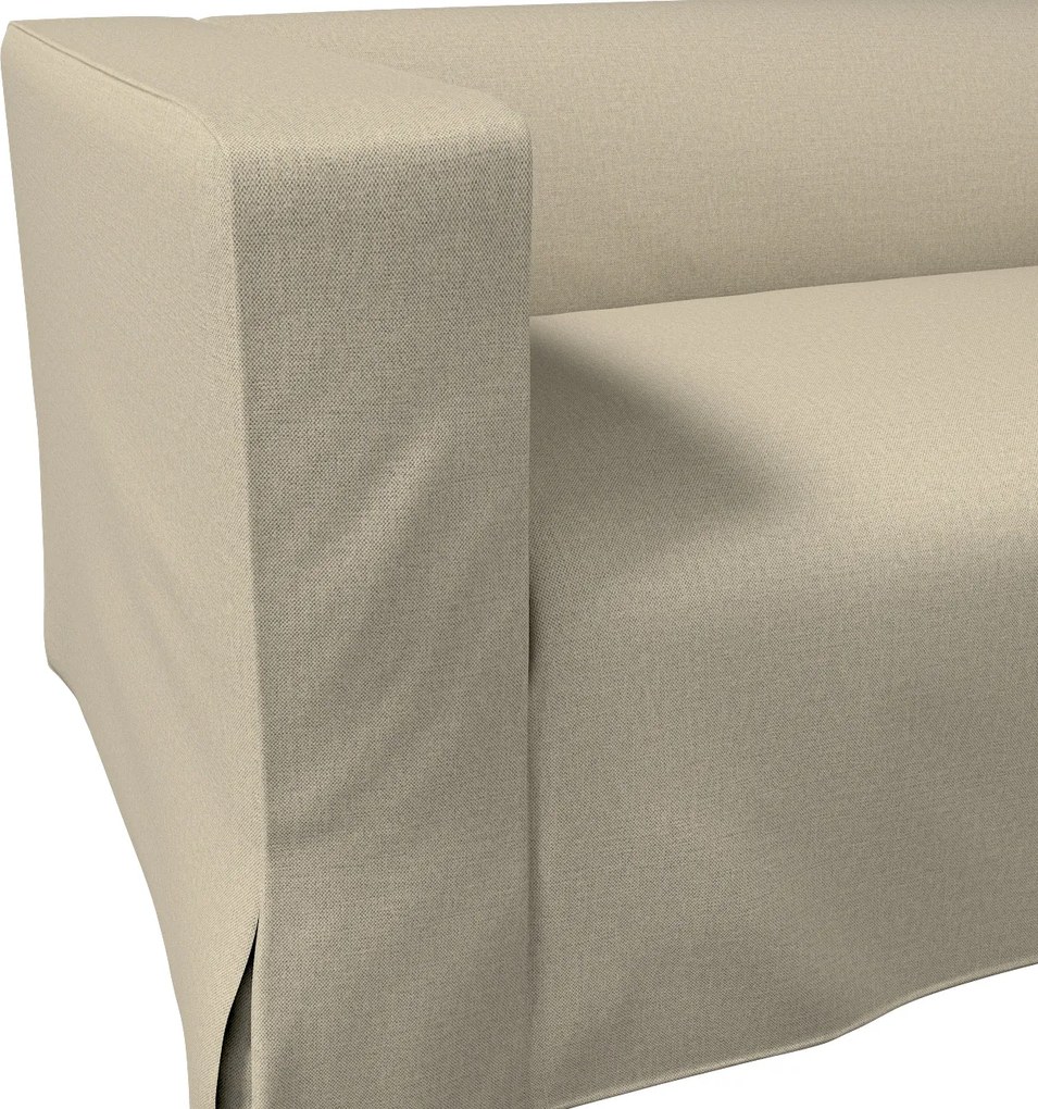 Husă canapea Klippan cu 2 locuri, lungă, cu pliuri contrastante