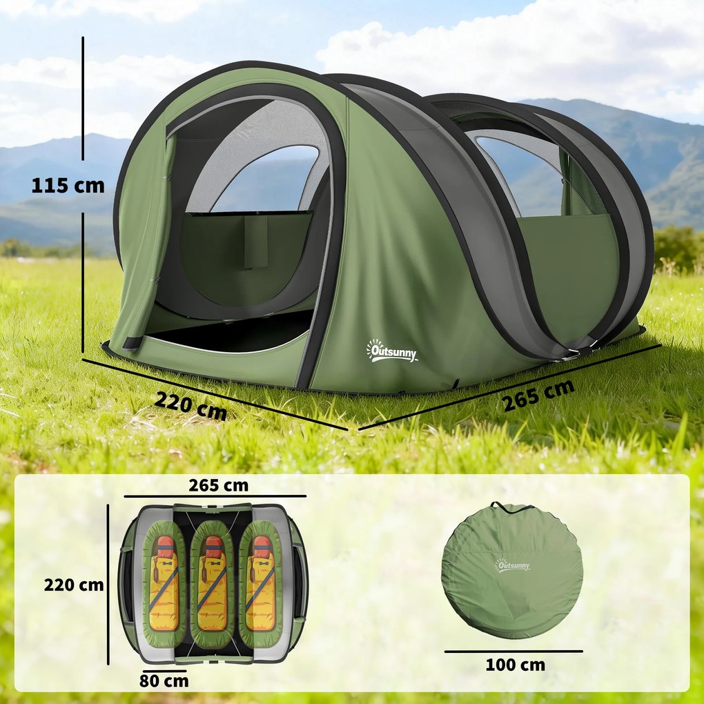 Outsunny cort automontant pop-up instant rapid de instalat | Aosom Romania