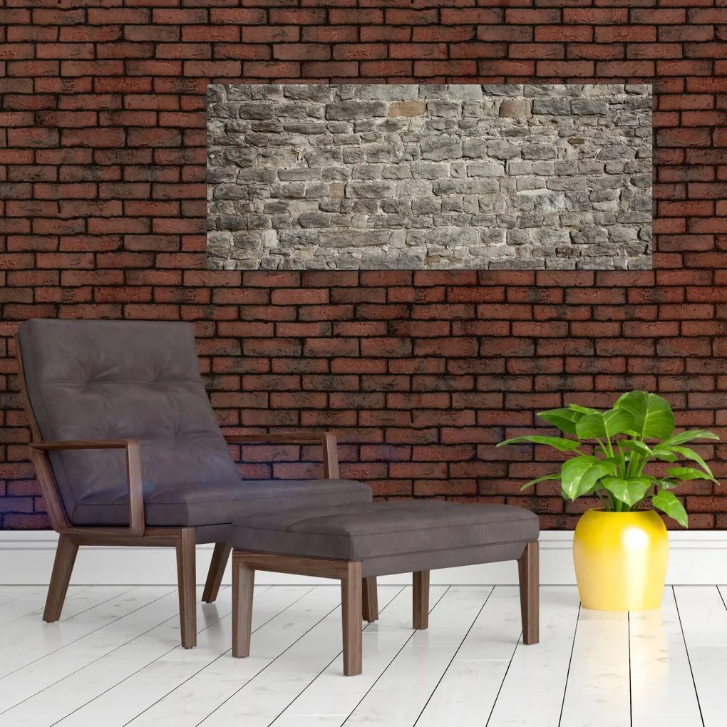 Tablou - Perete d cărămidă (120x50 cm)