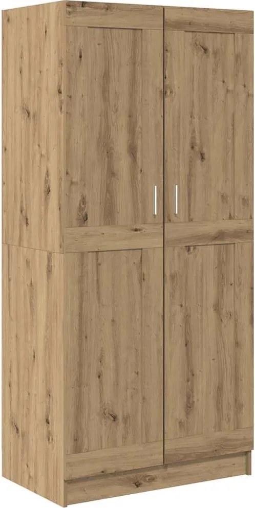 vidaXL Dulap Stejar artizanal 82,5 x 51,5 x 180 cm Lemn compozit