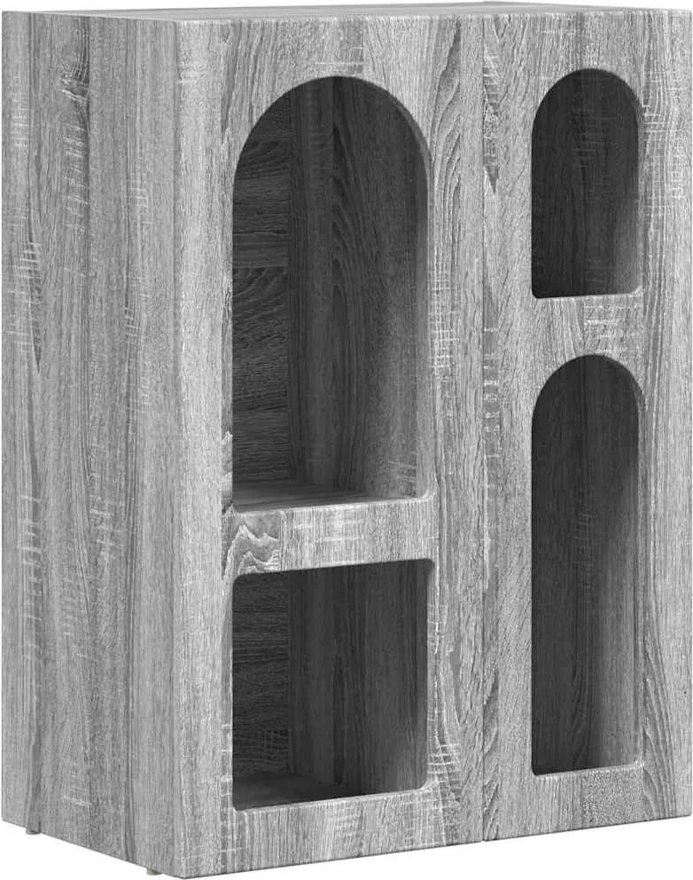 vidaXL Bufet Gri Sonoma 59 x 35 x 80.5 cm Lemn compozit