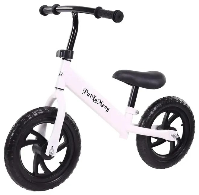 Bicicleta de echilibru fara pedale pentru incepatori, 2 - 5 ani, Alb