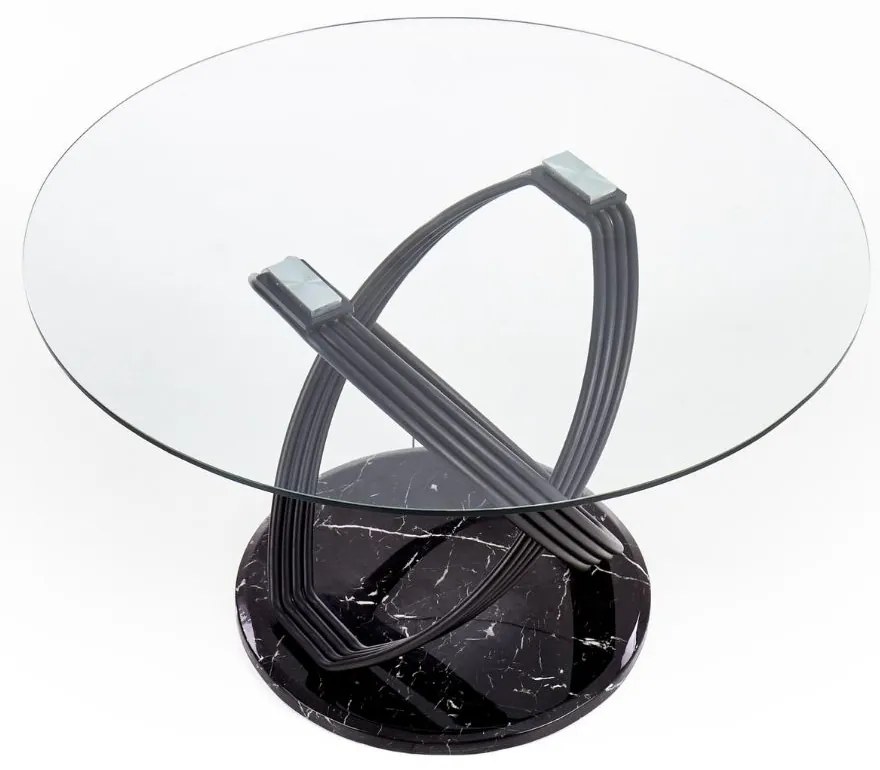 Masa de bucaterie Optico, transparenta/neagra
