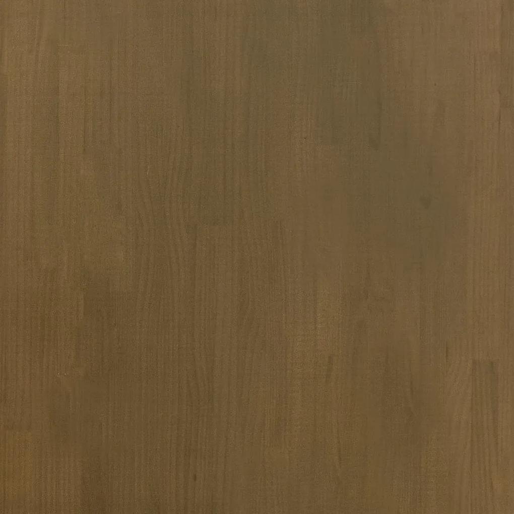 Raft de depozitare, maro, 60x30x105 cm, lemn masiv de pin Maro inchis, 1, lemn
