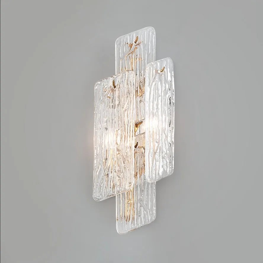 Aplica de perete LUX design deosebit PIEMONTE lucrata manual, cu 2 surse de lumina
