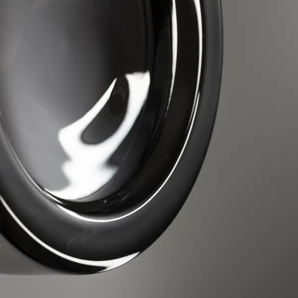 Ideal Lux - Plafonieră LED pentru baie LOLLY 1xGX53/9W/230V Ø10,5 cm negru/fumuriu