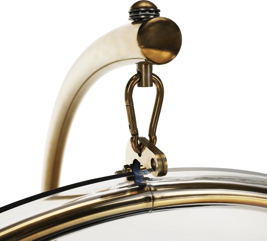 Scaun suspendat cu suport, transparent/auriu/negru, BUBBLE NEW TIP 3