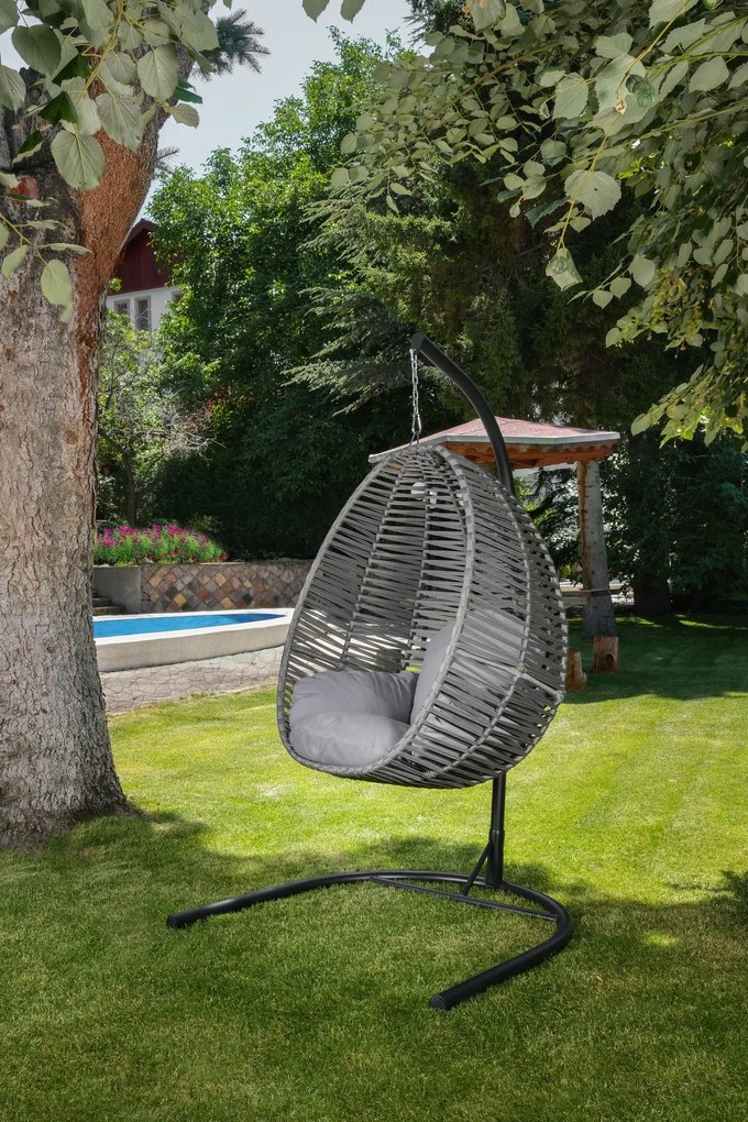 Scaun balansoar de grădină Finnikin (gri). 1082961