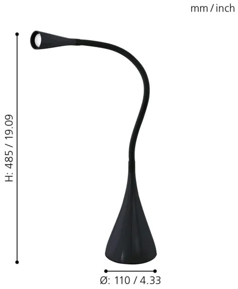 Eglo 94677 - Lampa de masa LED SNAPORA 1xLED/3,5W/230V