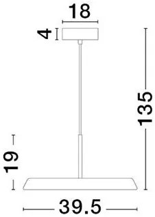 Lustra/Pendul LED design decorativ OPHELIA alb
