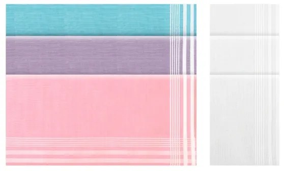 Batiste din bumbac pentru femei ELEKTRA, 6 buc Mix 35 x 35 cm În cutie cadou 6 buc