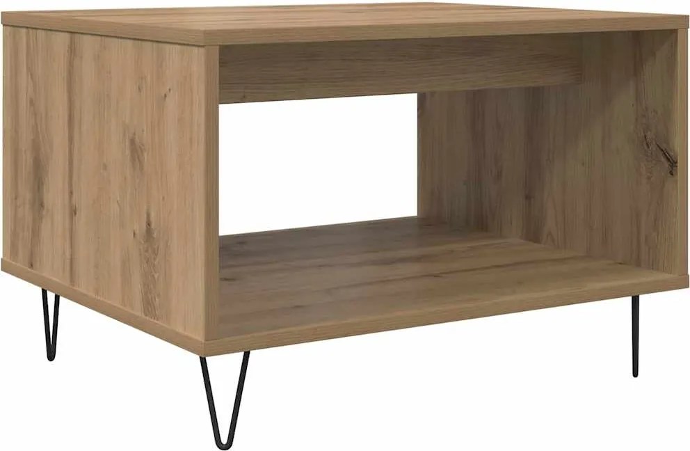 vidaXL Masă de cafea stejar artizanal 60 x 50 x 40 cm Lemn compozit