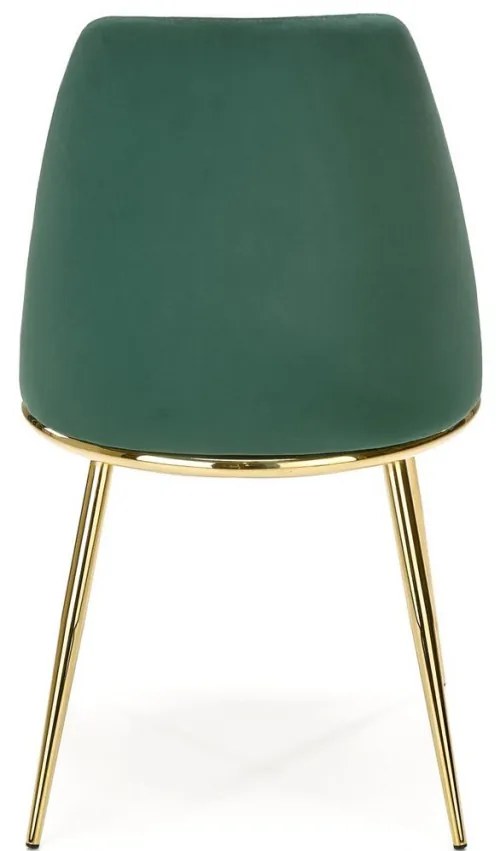 Set masa extensibila Muscat + 4 scaune K460 verde/auriu