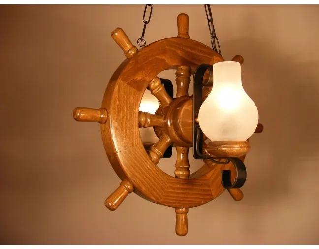 Lustra in stil marinaresc fabricata manual din lemn Timona WOOD-TI-SP2