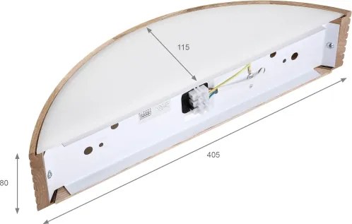 Brilagi - Aplica LED CARVALHO MODERN 1xE27/60W/230V stejar