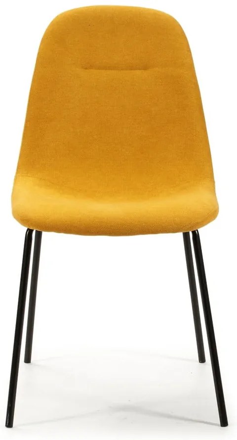 Scaune de dining galbene 4 buc. Renne – Marckeric