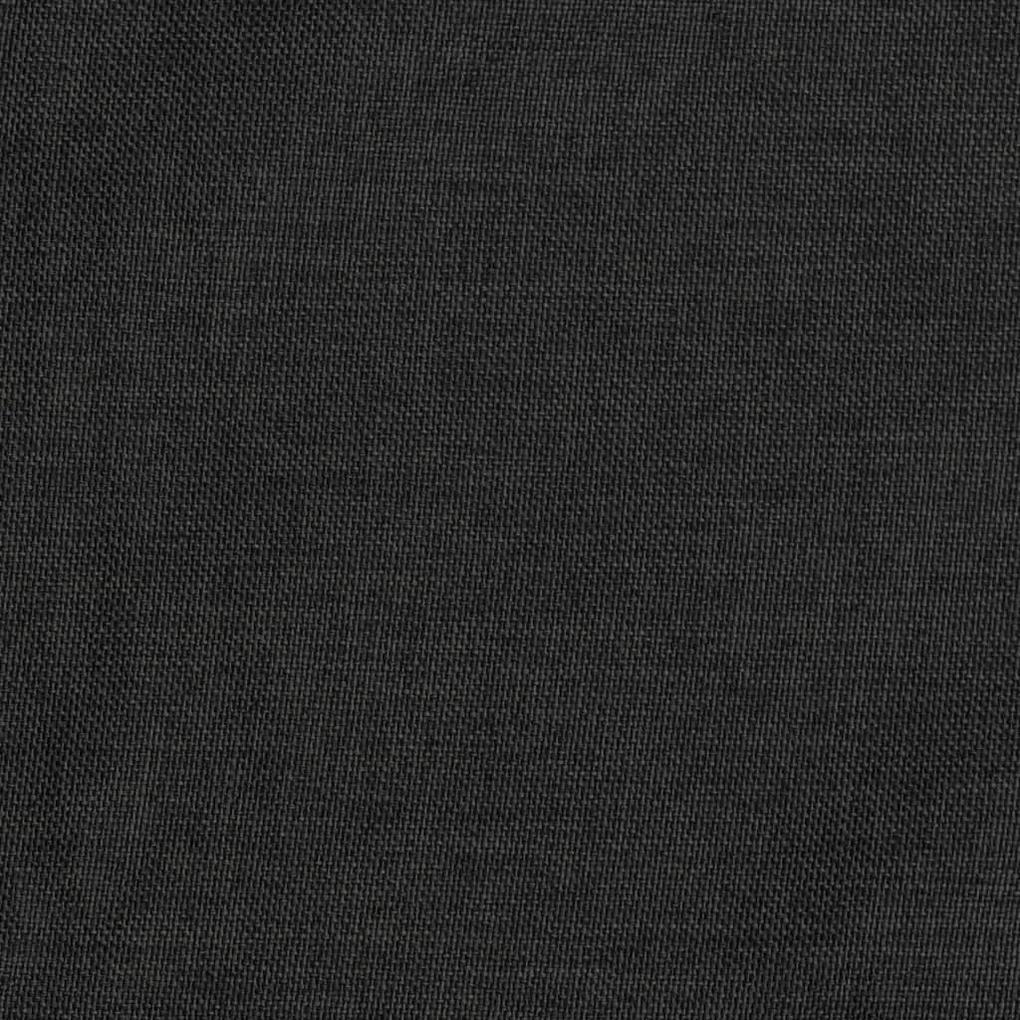 Perdele opace, aspect panza, 2 buc., antracit, 140 x 175 cm 2, Antracit, 140 x 175 cm