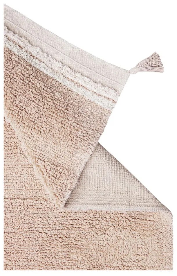 Covor roz deschis lavabil/țesut manual din bumbac 120x160 cm Bloom Rose – Lorena Canals