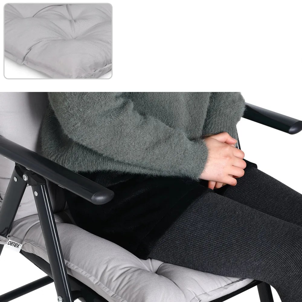 Deuba Set 2 perne 116x57x7cm - gri