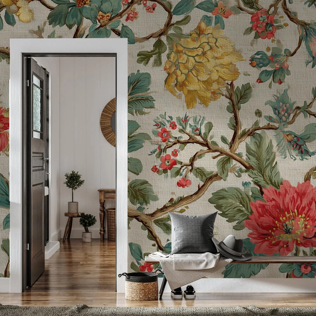 Fototapet - Flori vintage (147x102 cm)